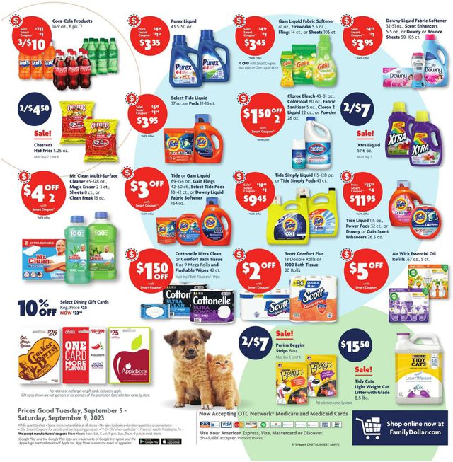 Family Dollar Ad from 09/05/2023