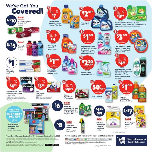 Family Dollar Ad from 09/17/2023