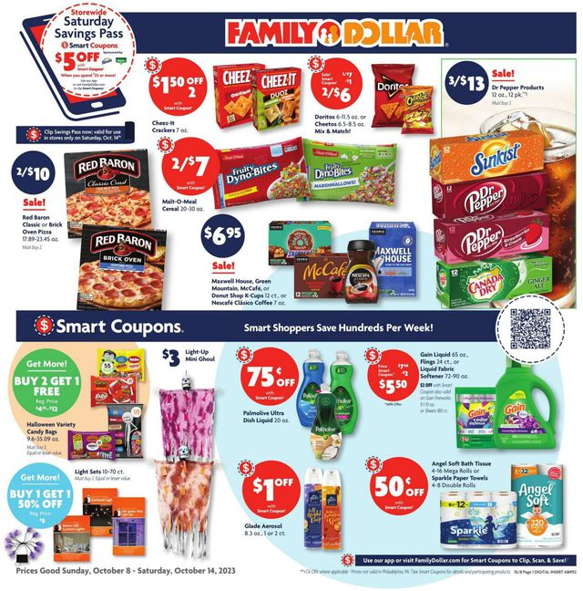 Family Dollar Ad from 10/08/2023