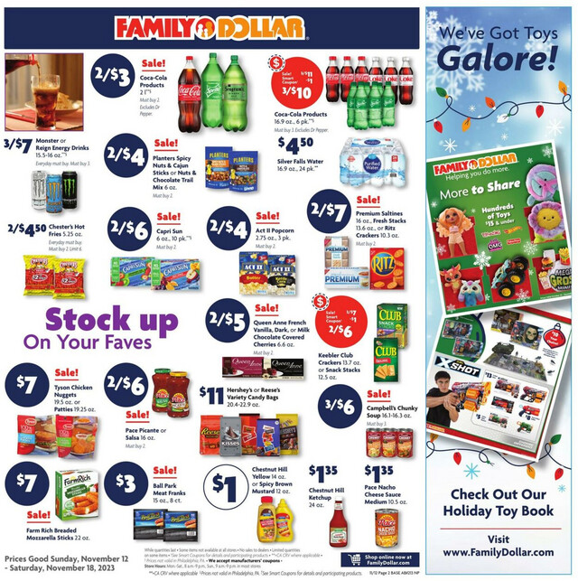 Family Dollar Ad from 11/12/2023