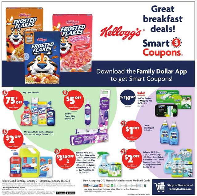 Family Dollar Ad from 01/07/2024
