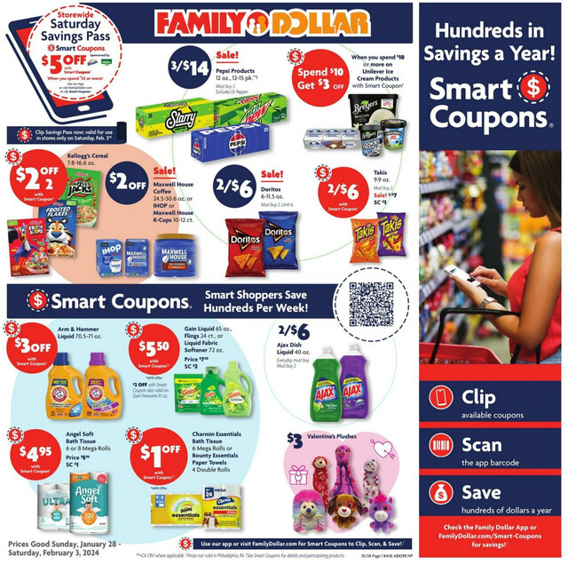 Family Dollar Ad from 01/28/2024