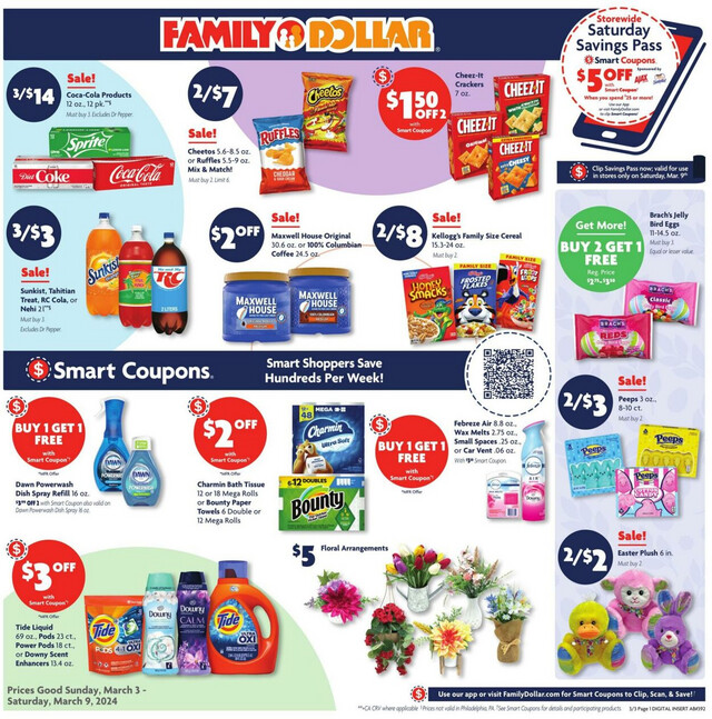 Family Dollar Ad from 03/03/2024