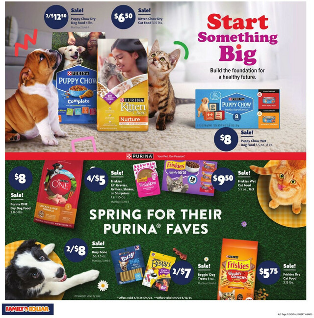 Family Dollar Ad from 04/07/2024