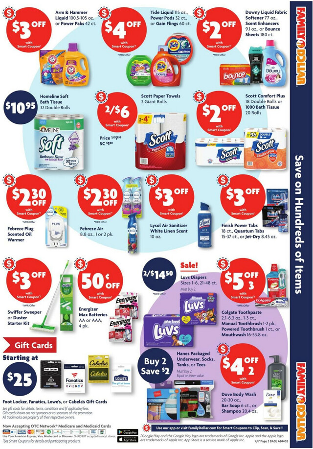 Family Dollar Ad from 04/07/2024