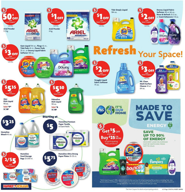 Family Dollar Ad from 04/21/2024