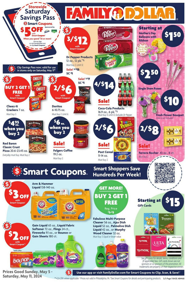 Family Dollar Ad from 05/05/2024