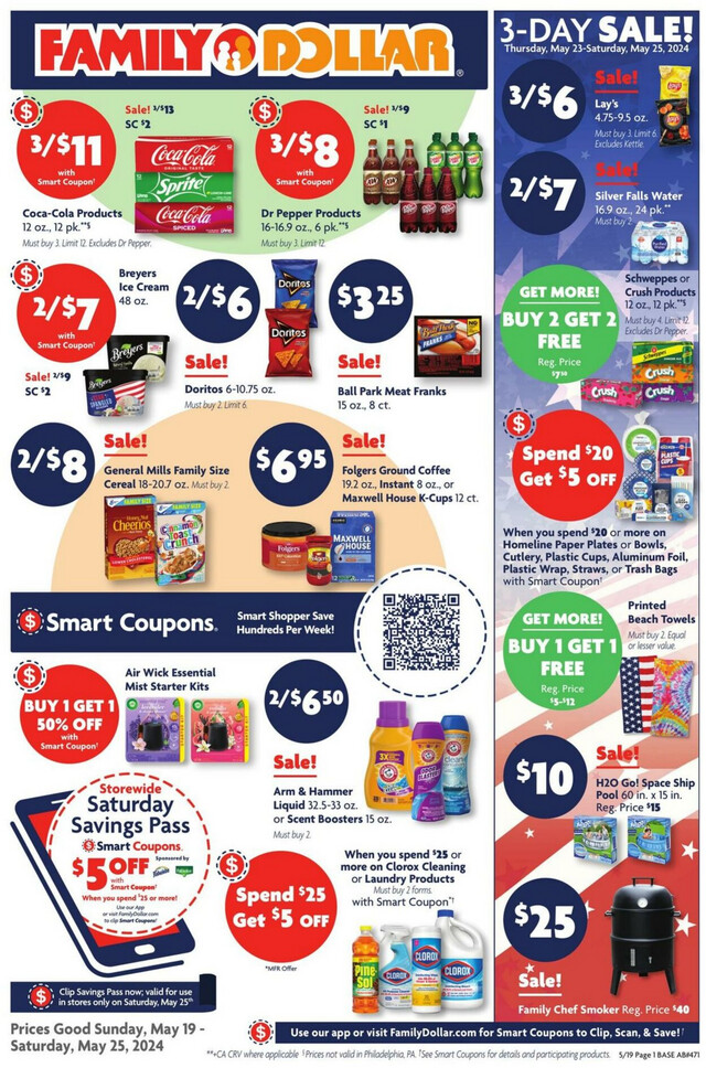 Family Dollar Ad from 05/19/2024