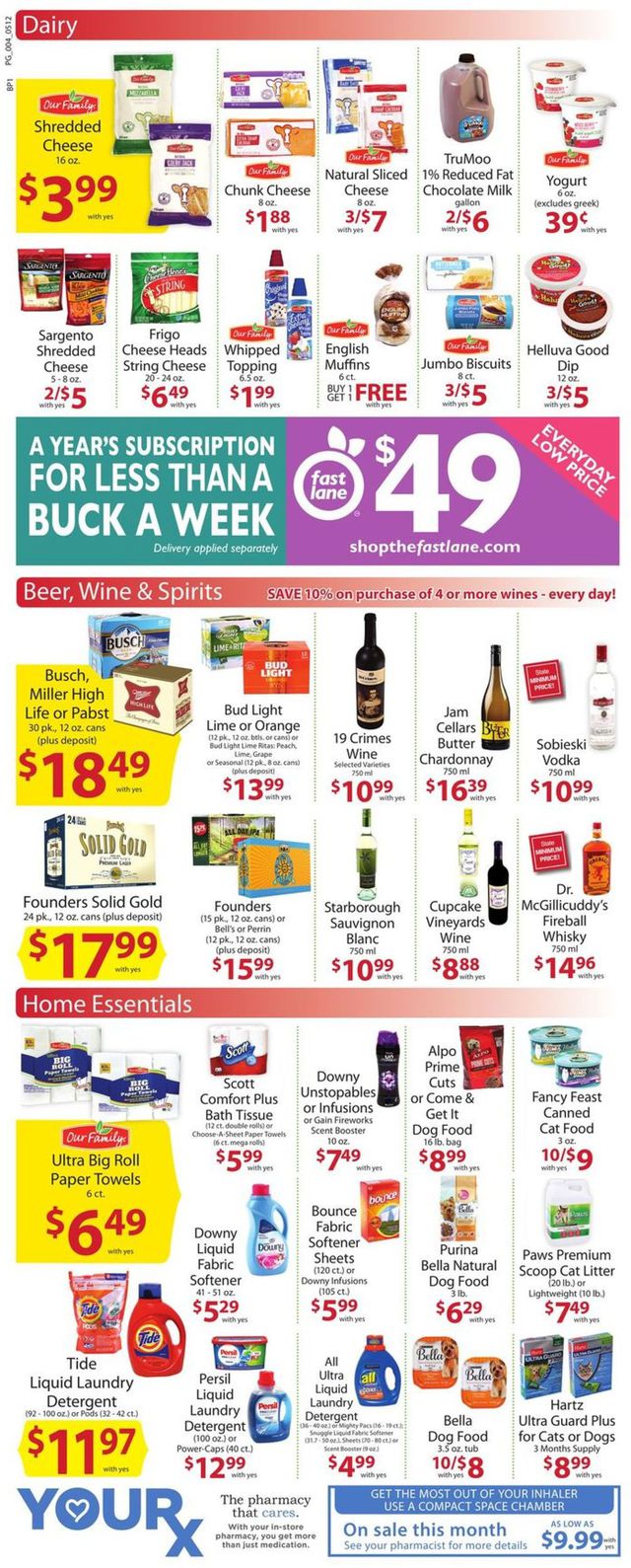 Family Fare Ad from 05/12/2019