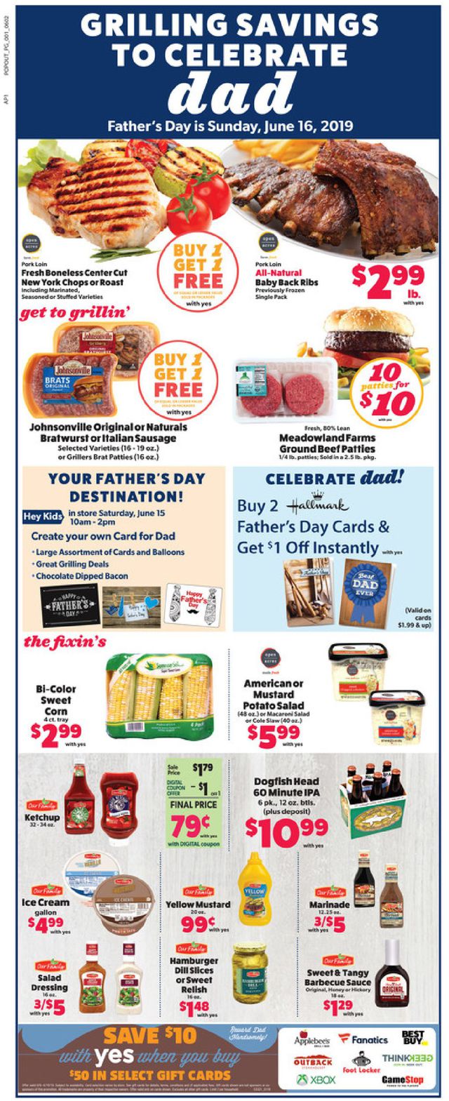 Family Fare Ad from 06/09/2019