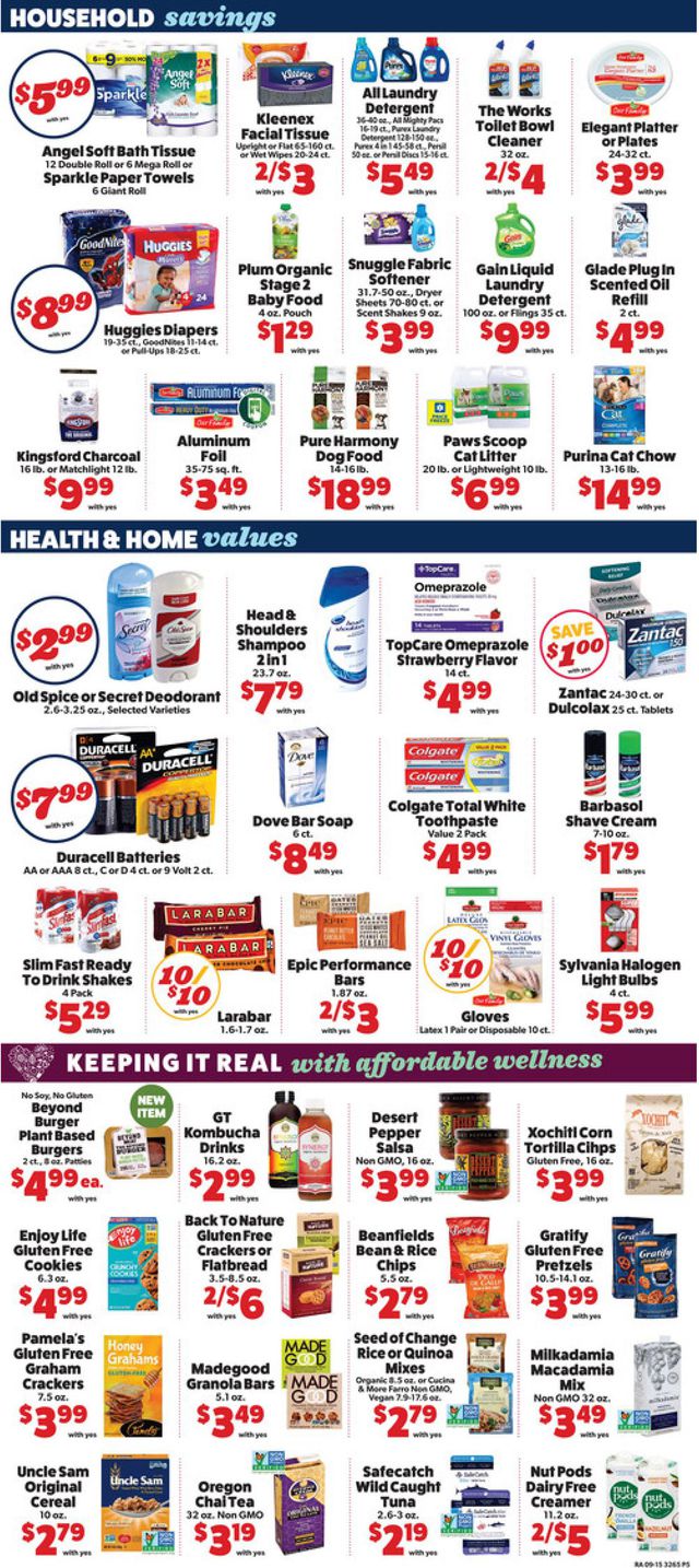 Family Fare Ad from 09/18/2019