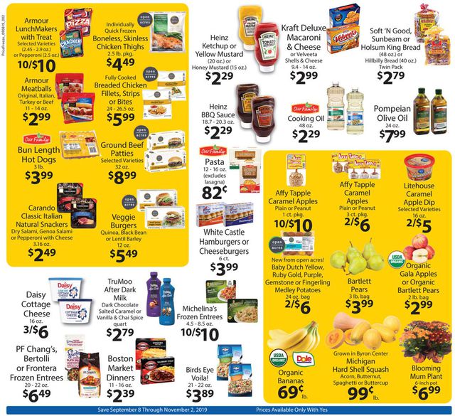 Family Fare Ad from 09/08/2019