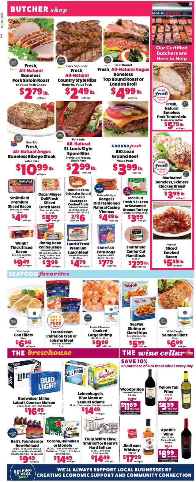 Family Fare Ad from 10/06/2019