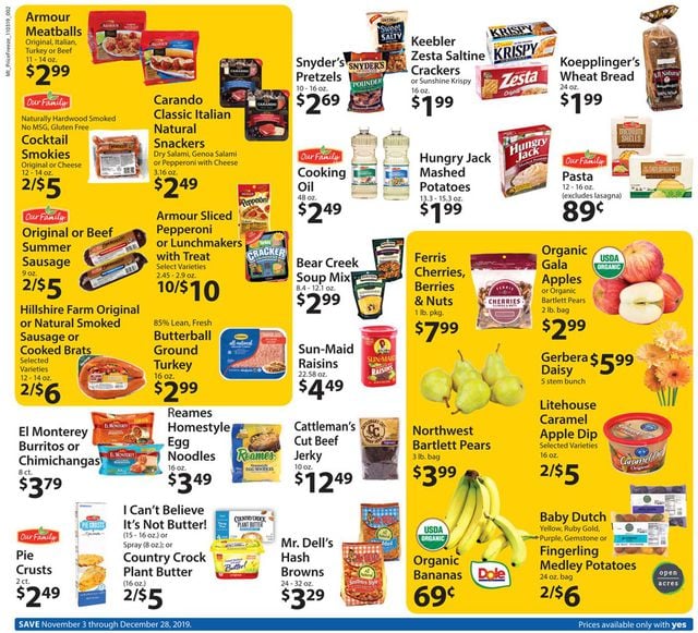 Family Fare Ad from 11/03/2019