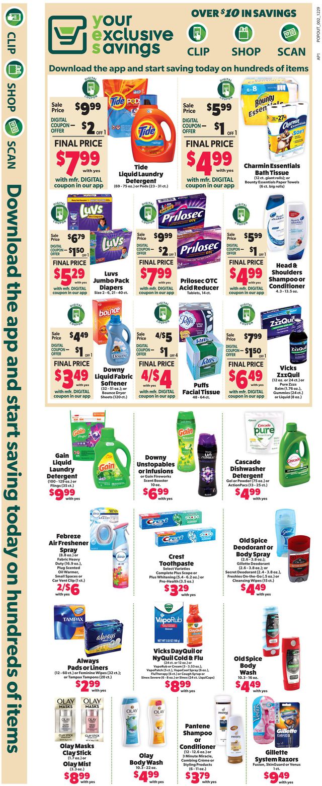 Family Fare Ad from 12/29/2019