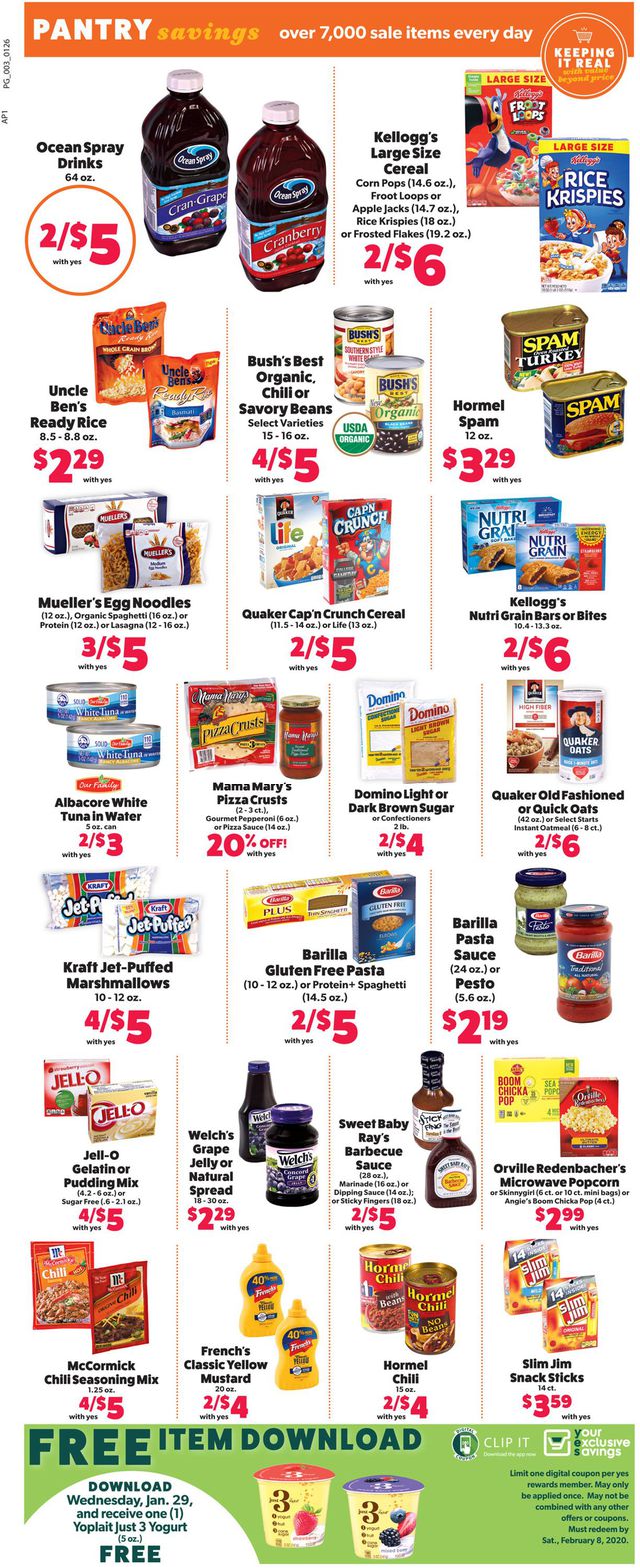 Family Fare Ad from 01/26/2020