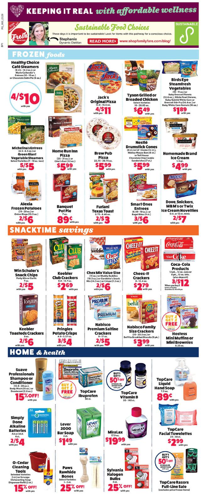 Family Fare Ad from 03/29/2020