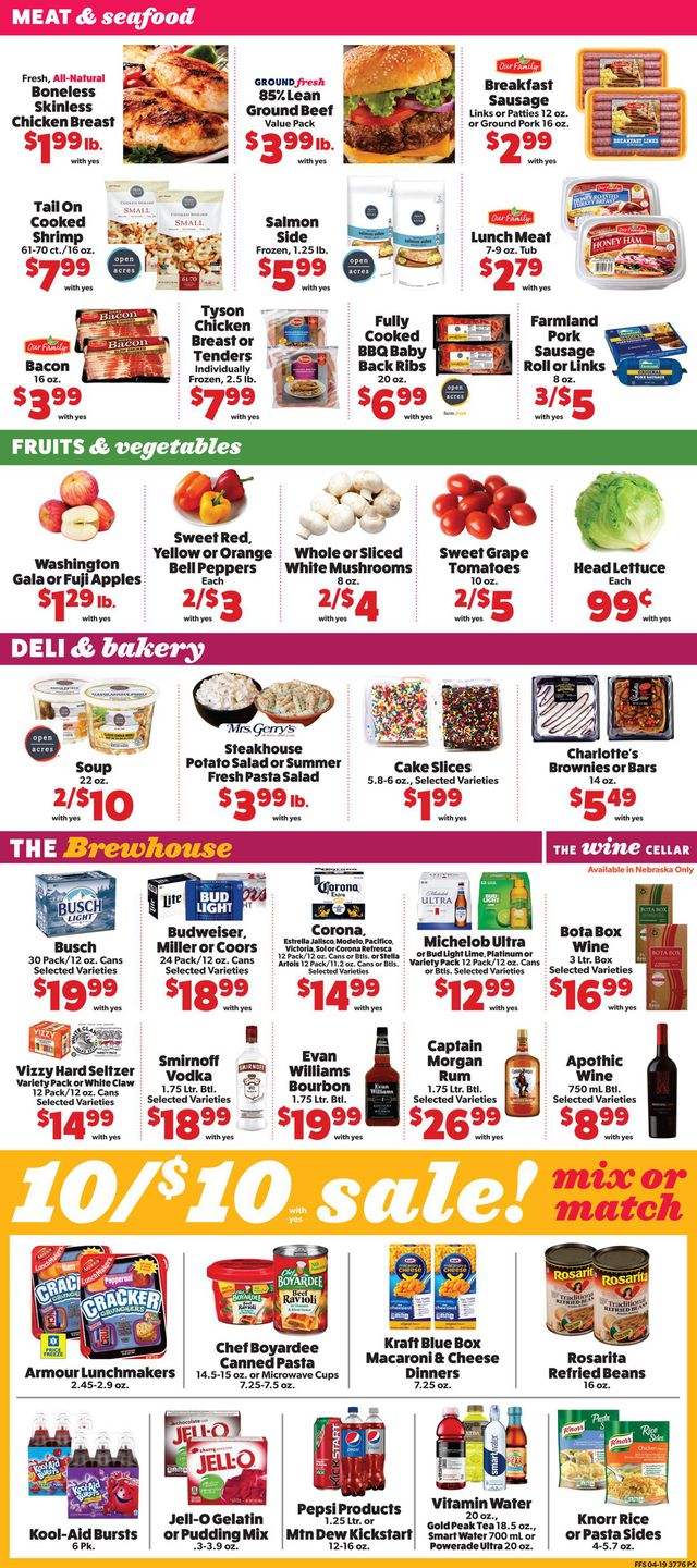 Family Fare Ad from 04/22/2020