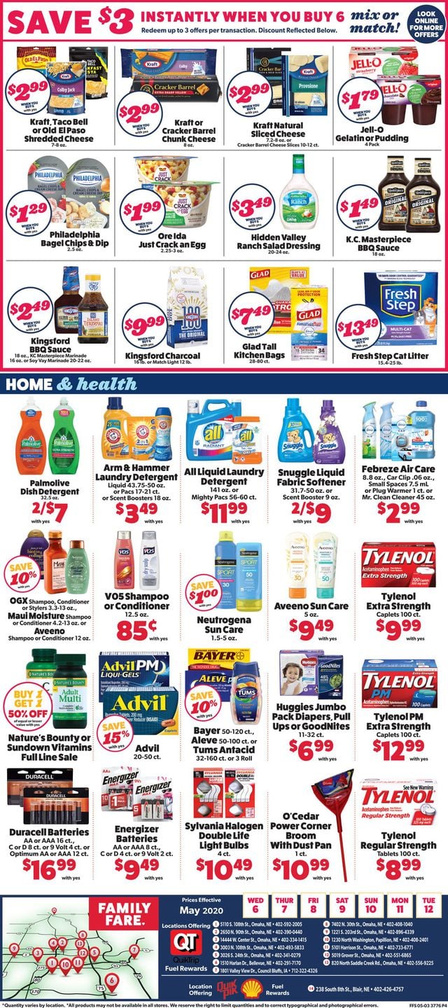 Family Fare Ad from 05/06/2020