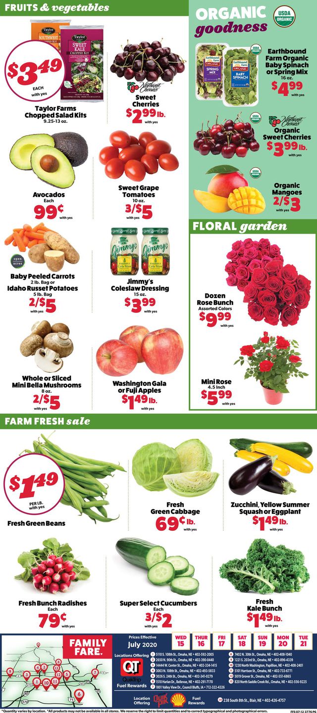 Family Fare Ad from 07/15/2020