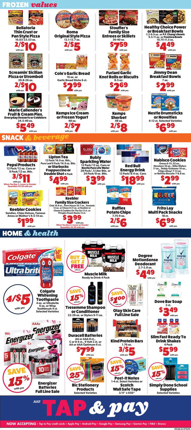 Family Fare Ad from 08/26/2020