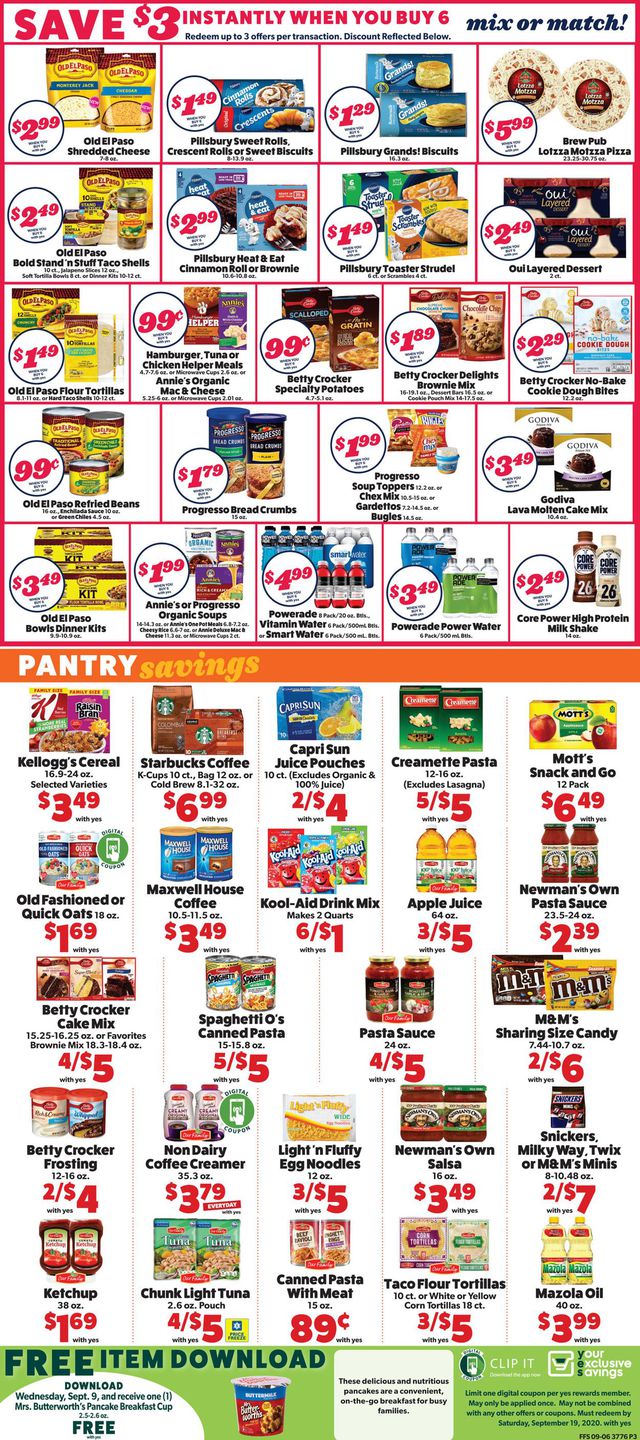 Family Fare Ad from 09/09/2020