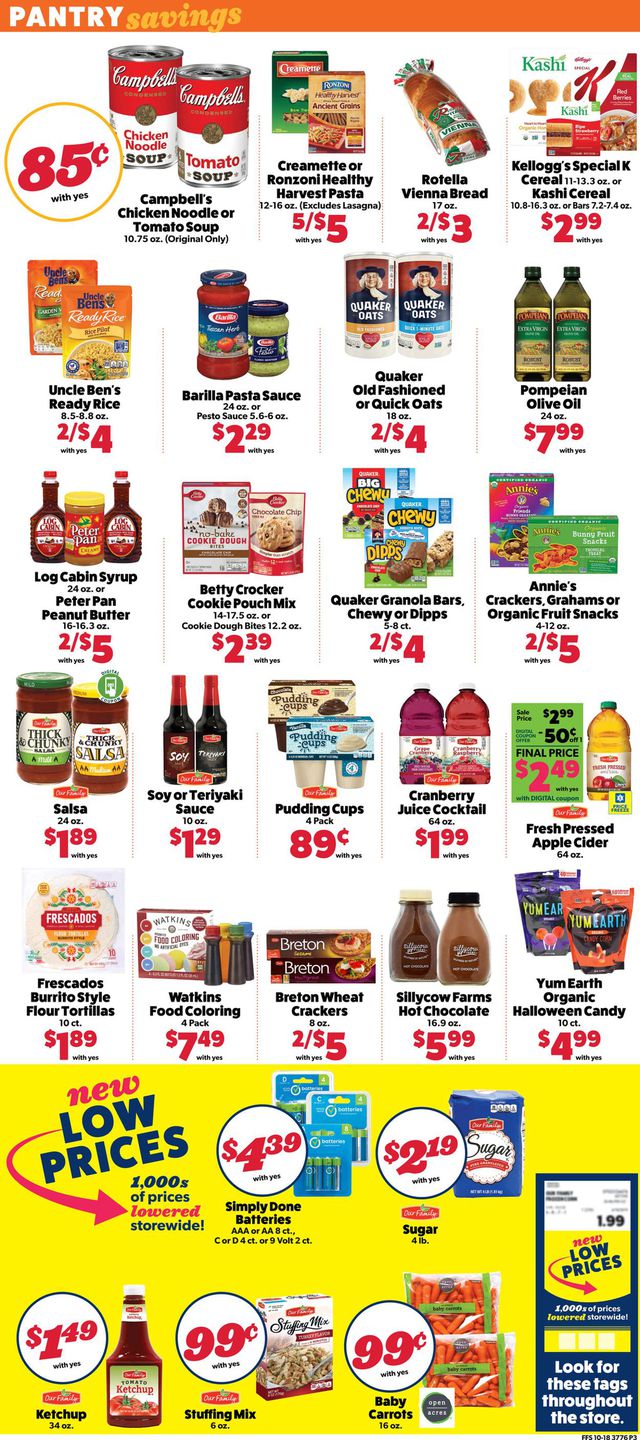 Family Fare Ad from 10/21/2020