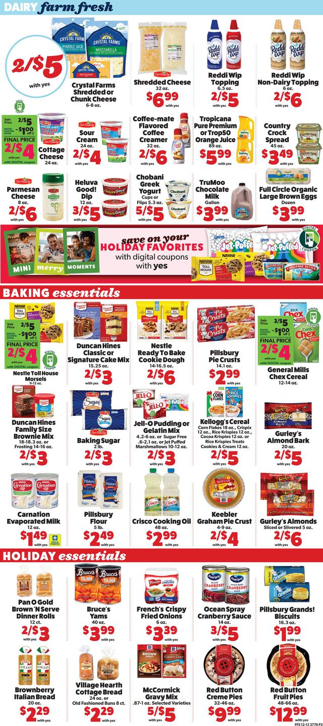 Family Fare Ad from 12/16/2020