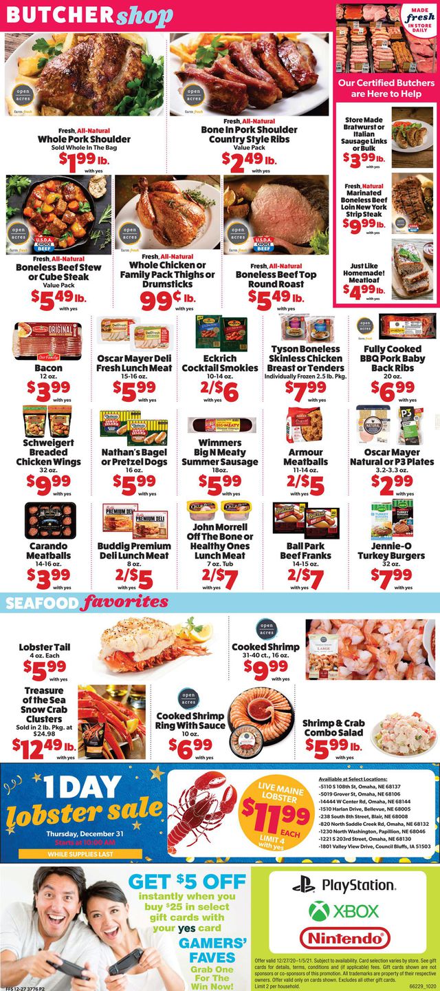 Family Fare Ad from 12/30/2020