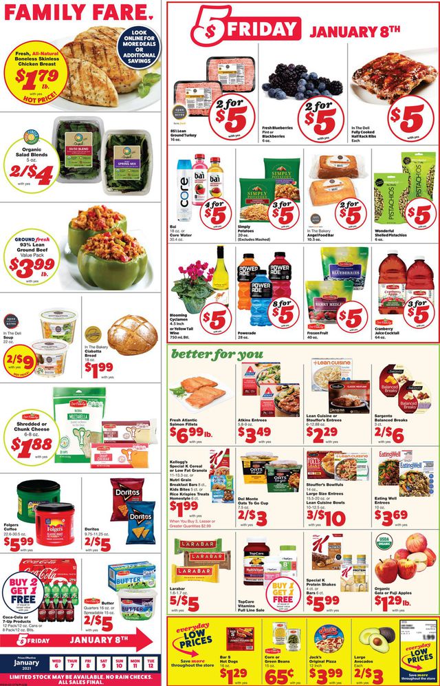Family Fare Ad from 01/06/2021
