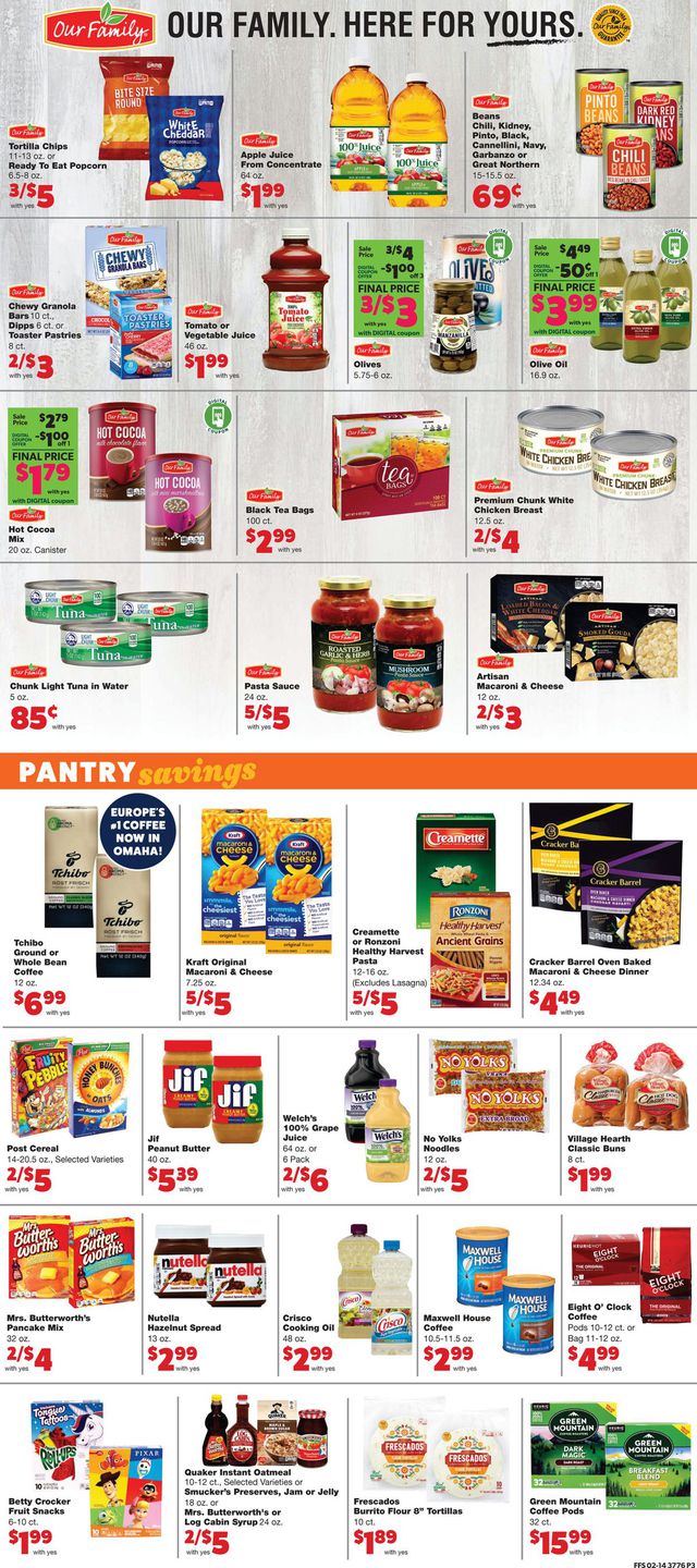 Family Fare Ad from 02/17/2021