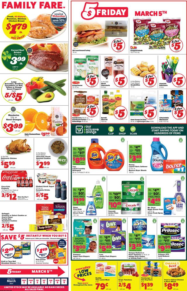 Family Fare Ad from 03/03/2021