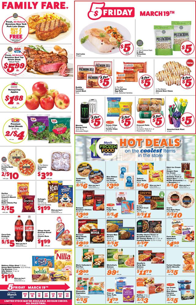 Family Fare Ad from 03/17/2021