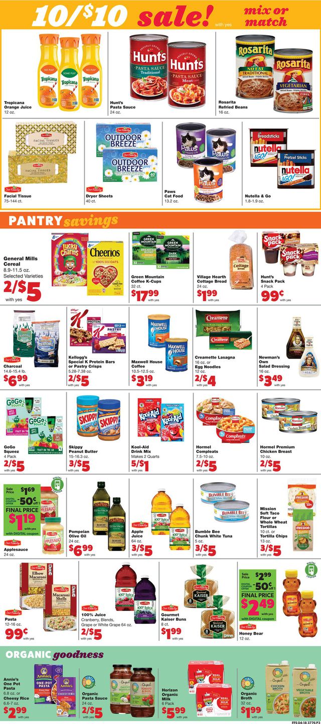 Family Fare Ad from 04/21/2021