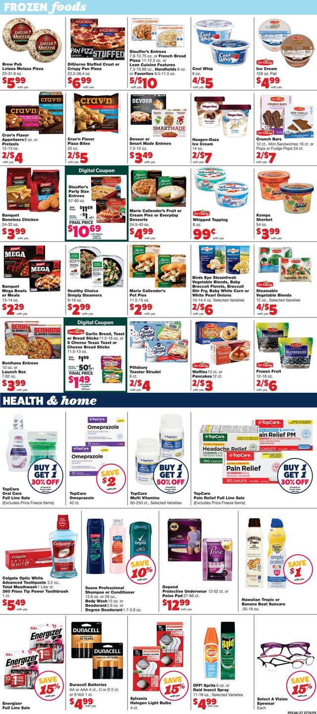 Family Fare Ad from 06/30/2021