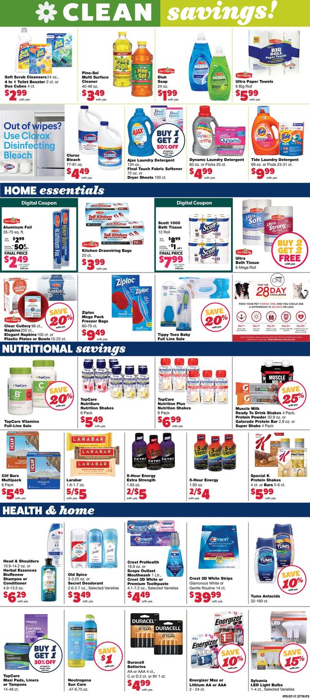 Family Fare Ad from 07/14/2021