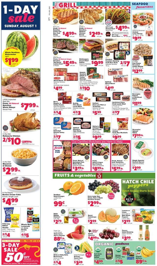 Family Fare Ad from 08/01/2021