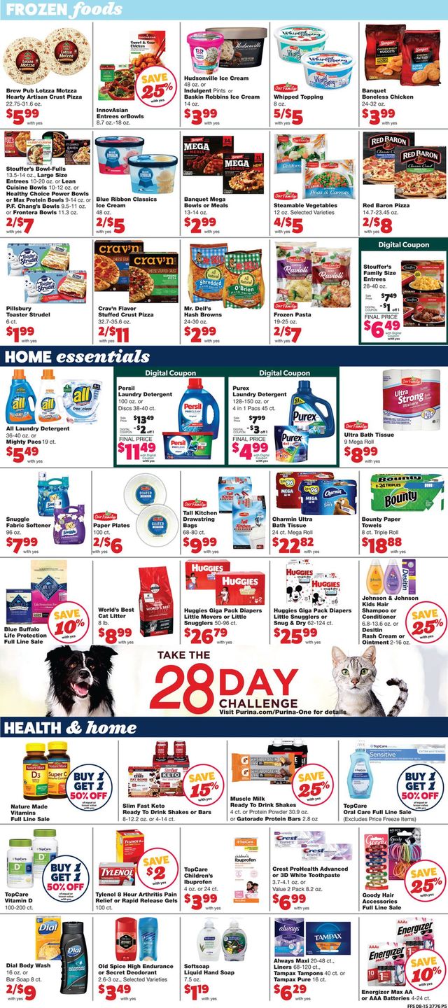 Family Fare Ad from 08/18/2021