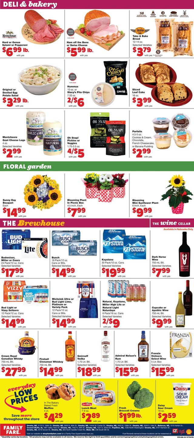 Family Fare Ad from 08/25/2021