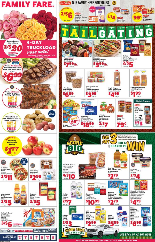 Family Fare Ad from 09/08/2021