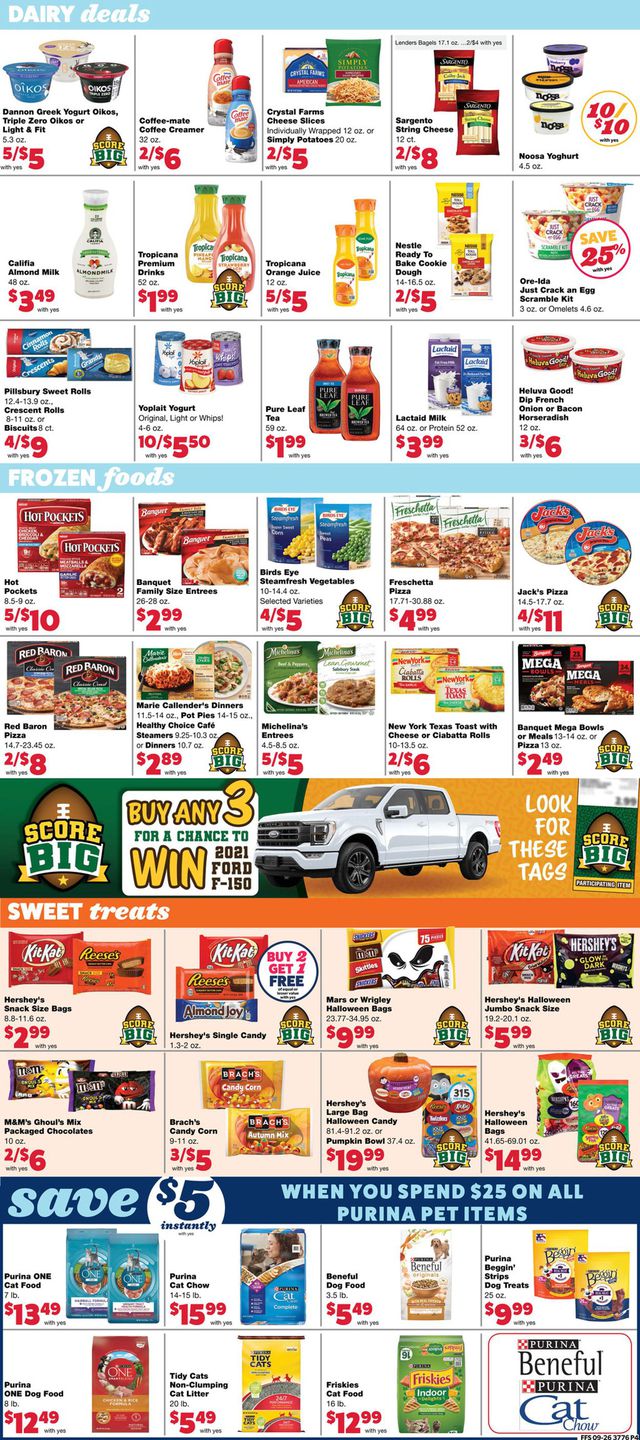 Family Fare Ad from 09/29/2021