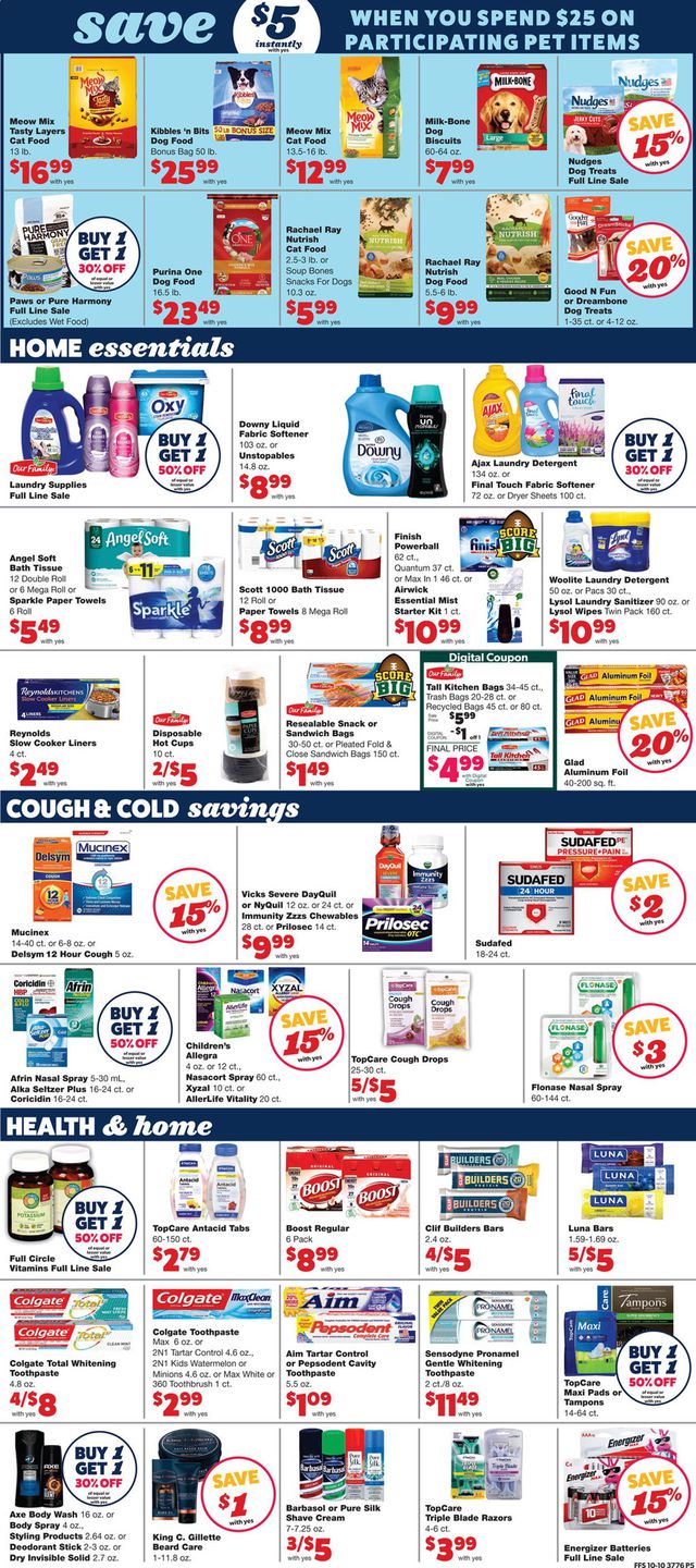 Family Fare Ad from 10/13/2021