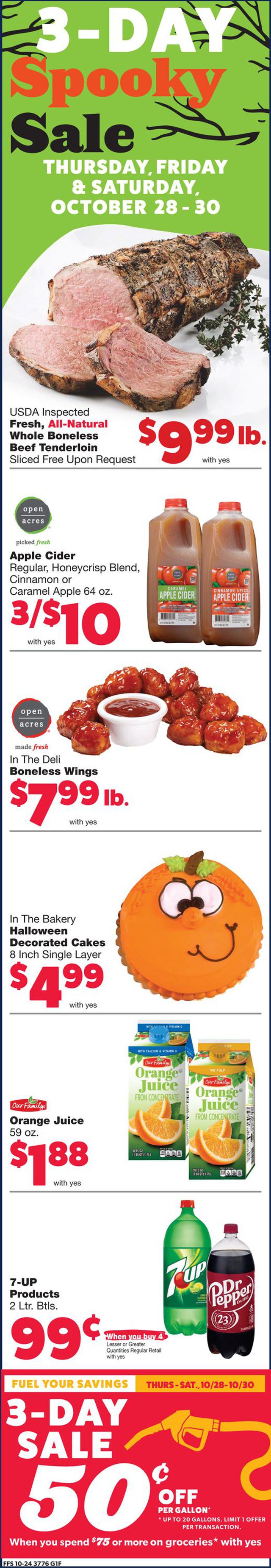 Family Fare Ad from 10/27/2021