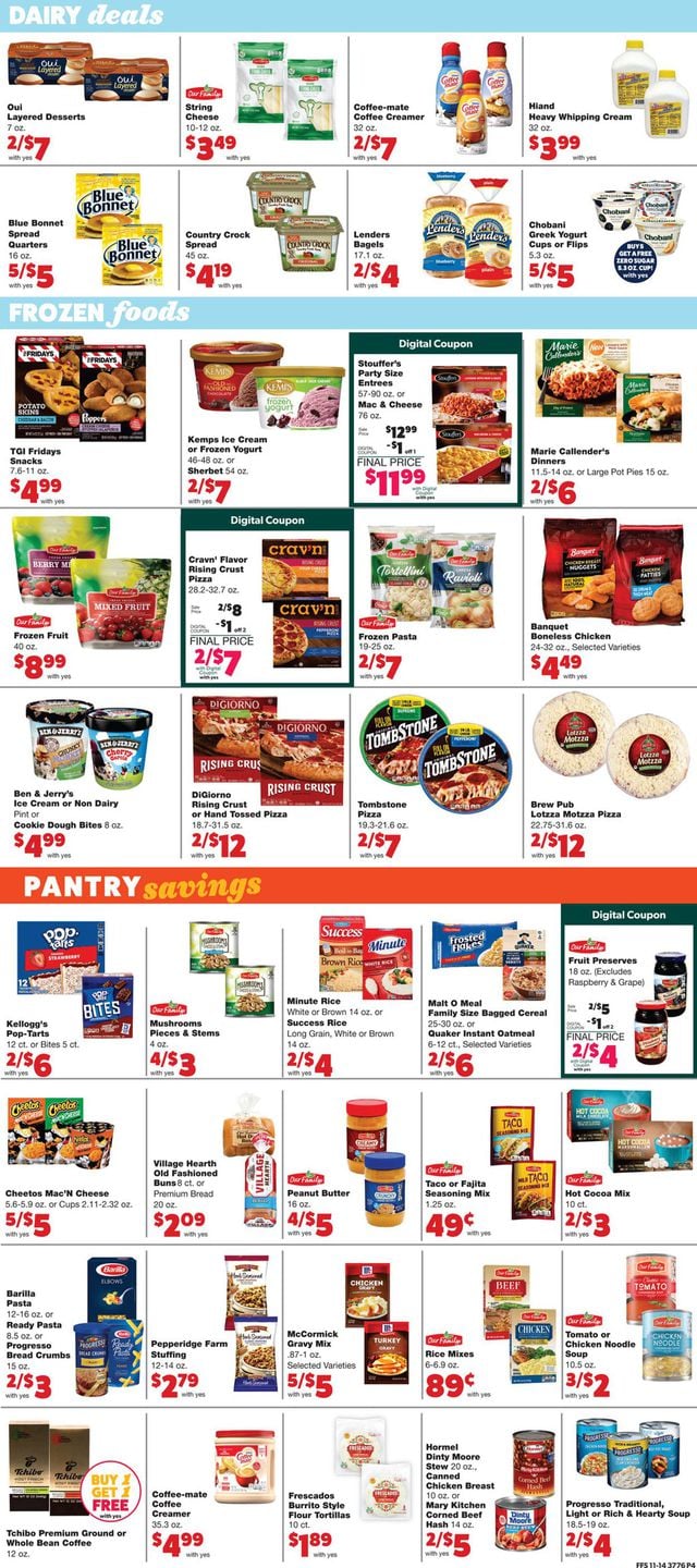 Family Fare Ad from 11/17/2021