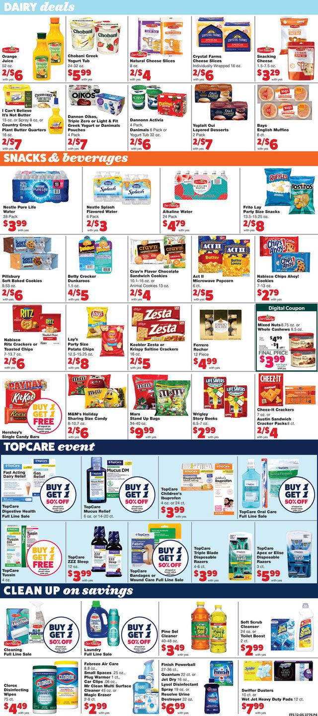 Family Fare Ad from 12/08/2021