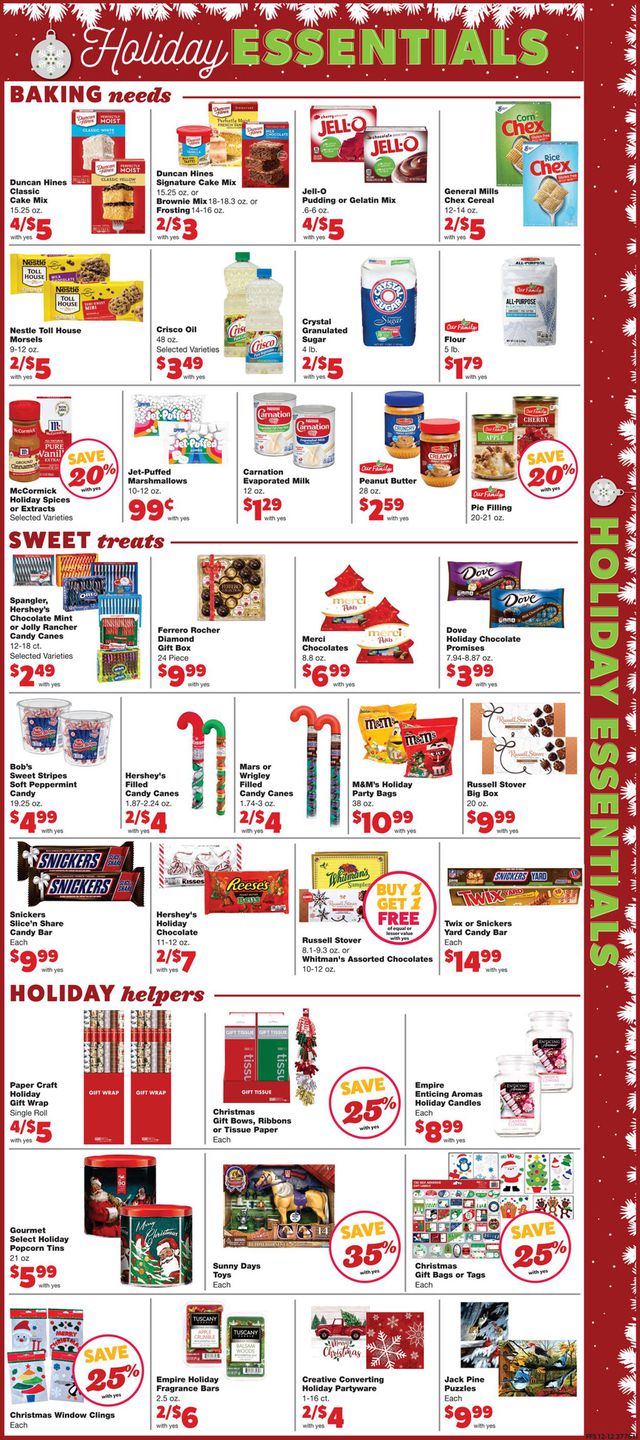 Family Fare Ad from 12/15/2021