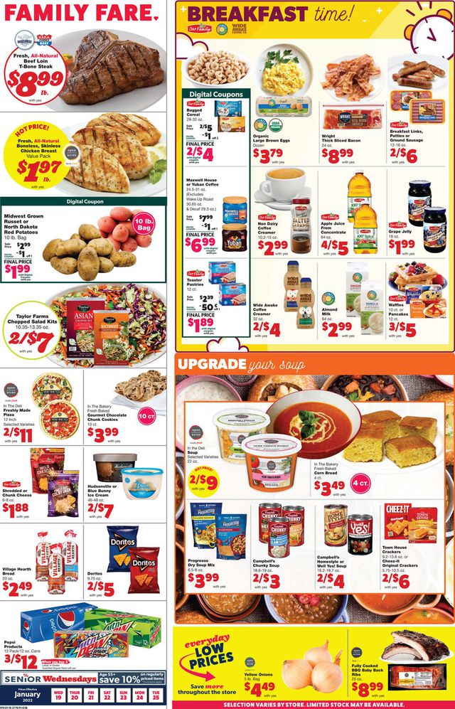 Family Fare Ad from 01/19/2022