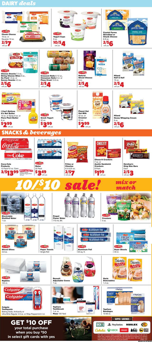 Family Fare Ad from 01/26/2022
