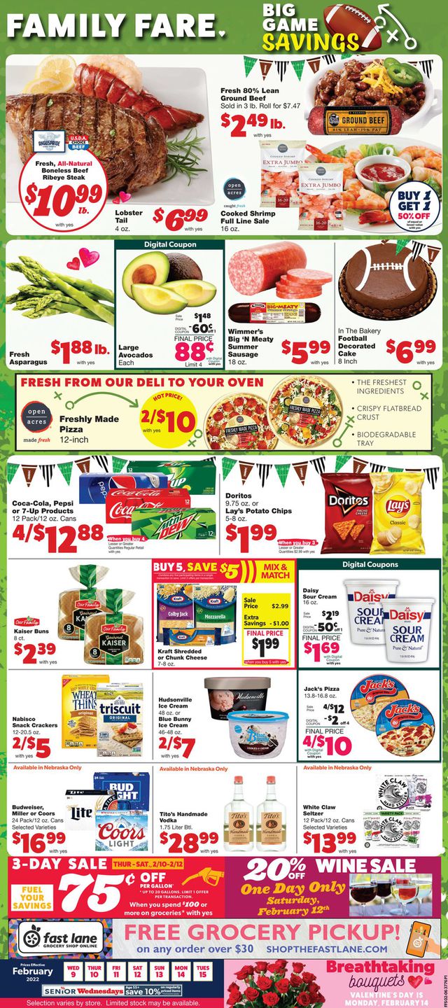 Family Fare Ad from 02/09/2022