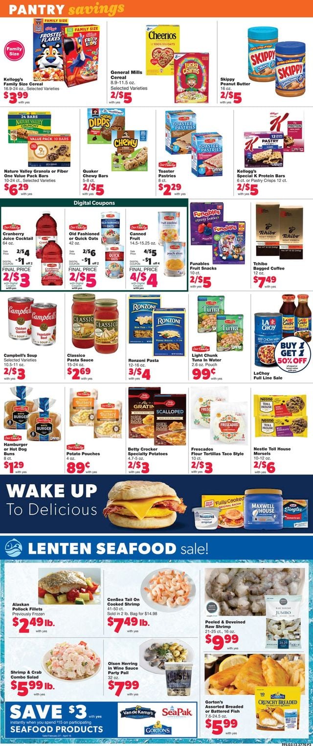 Family Fare Ad from 03/16/2022